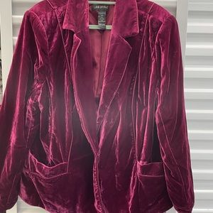 Lane bryant size 24 maroon blazer